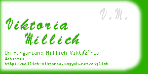 viktoria millich business card